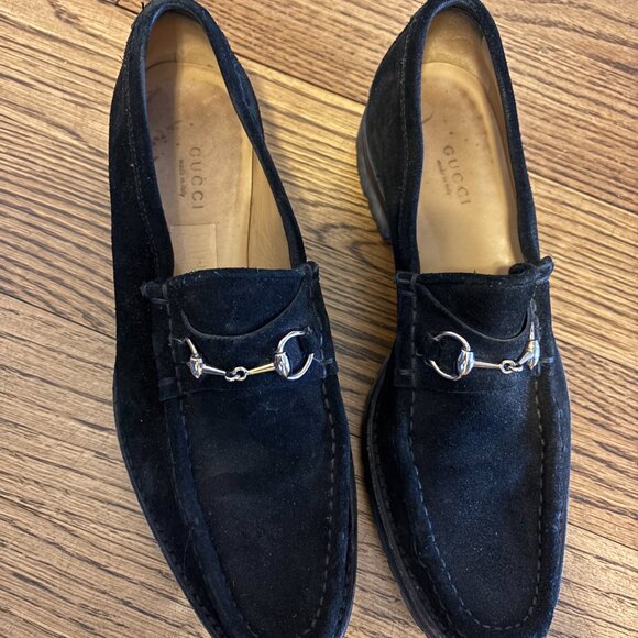 Gucci Suede Horsebit Loafers - Picture 4 of 7